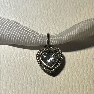 PANDORA 'Sparkling Love' Heart Dangle Charm